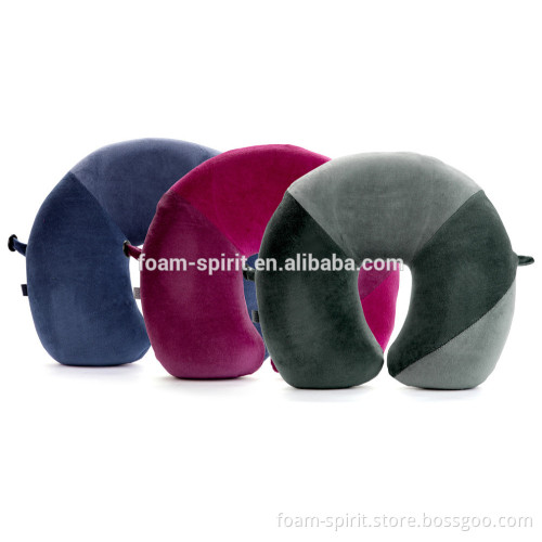 Neck Pillow/100% PU Foam Visco Elastic Memory Foam Travel Pillow